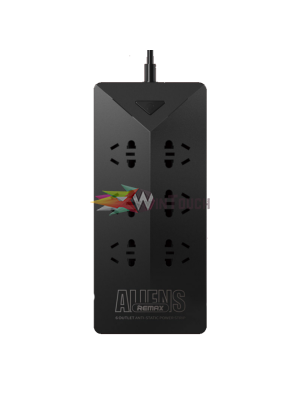 Πολύπριζα 6 βύσματα, 5 φόρτισης USB θύρες, 4.2A, Remax RU-S4 Aliens Μαύρο - 14407 Εικόνα & Ήχος