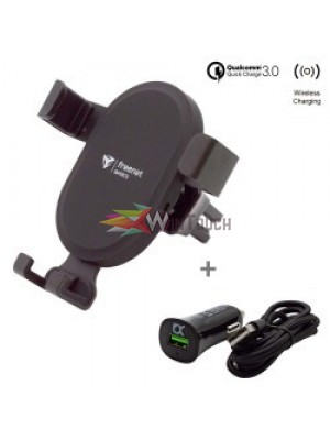 freenet Basics Car Holder Ασύρματος φορτιστής + Car QC 3.0 Charger Μαύρος freenet Basics Car Holder Ασύρματος φορτιστής + Car QC 3.0 Charger Μαύρος