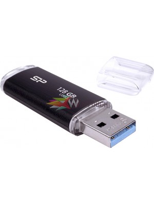 SILICON POWER USB Flash Drive Blaze B02, 128GB, USB 3.2, μαύρο