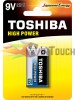Toshiba High Power Αλκαλική Μπαταρία 9V 1τμχ