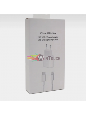 Προσαρμογέας ρεύματος για iPhone 14Pro Max 20W USB-C USB-C με καλώδιο Lightning