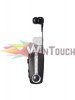 POWERTECH Bluetooth headset Klipp PT-733, multipoint, BT V4.1, ασημί