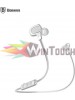 Baseus Bluetooth Headset B15  Earphone Silver - White 