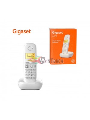Gigaset A170 White ECO,Ασύρματο ψηφιακό τηλέφωνο ,φωτειζόμενη οθόνη 1,5’’, Ελληνικό μενού