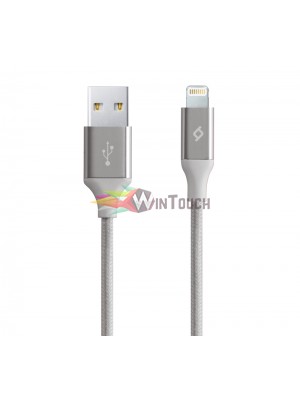 Lightning Καλώδιο Φόρτισης & Data AlumiCable™ Silver 120cm (2DK16G)) Lightning