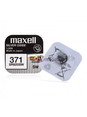MAXELL Μπαταρία λιθίου για ρολόγια SR920SW, 1.55V, No371 MAXELL Μπαταρία λιθίου για ρολόγια SR920SW, 1.55V, No371