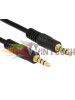 POWERTECH καλώδιο Jack 3.5mm M-M, 4 pin, OD: 4.0mm, copper, 0.50m, μαύρο POWERTECH καλώδιο Jack 3.5mm M-M, 4 pin, OD: 4.0mm, copper, 0.50m, μαύρο