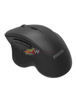 PHILIPS ασύρματο ποντίκι SPK7624, 1600DPI, 6 πλήκτρα, μαύρο