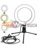 Ring Light Ring Lamp 26cm 2500-4500K με Επιτραπέζιο Τρίποδο και Βάση για Κινητό Ring Light Ring Lamp 26cm 2500-4500K με Επιτραπέζιο Τρίποδο και Βάση για Κινητό