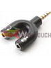 3.5mm male - 2x3.5mm female (QH-C1190) Black 3.5mm male - 2x3.5mm female (QH-C1190) Black