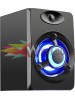 POWERTECH ηχεία Crystal sound PT-841, 2.1, 5W + 2x 3W, 3.5mm, μαύρα
