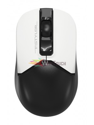 A4TECH ασύρματο ποντίκι Fstyler FG12, 1200DPI, 3 πλήκτρα, λευκό-μαύρο